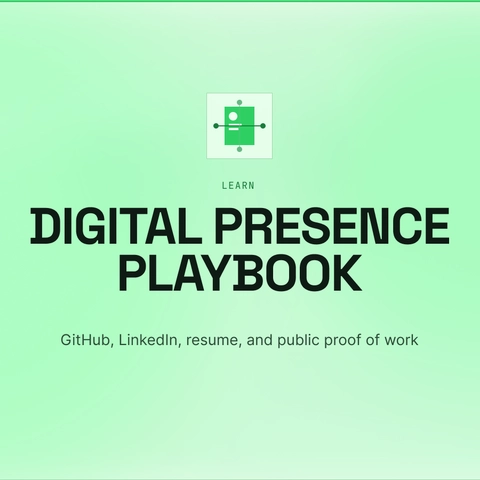 Neon technical illustration for the Presence Stack skill map.